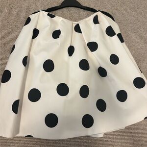 Polka Dot strapless top - Black and White